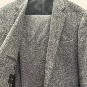J Crew Ludlow Grey Herringbone Suit